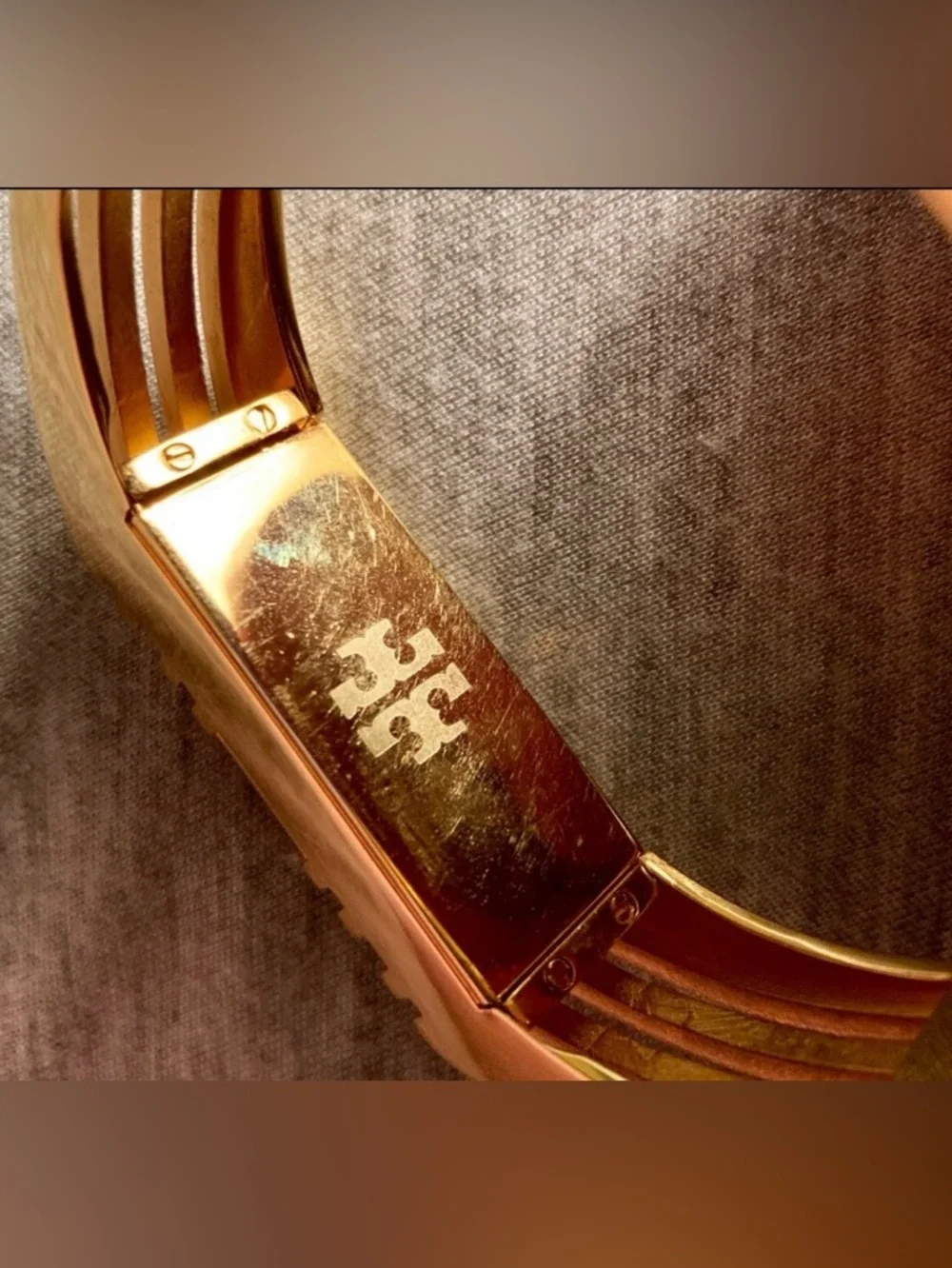 ✨ Tory Burch for Fitbit Gold-Tone Hinged Bracelet ✨